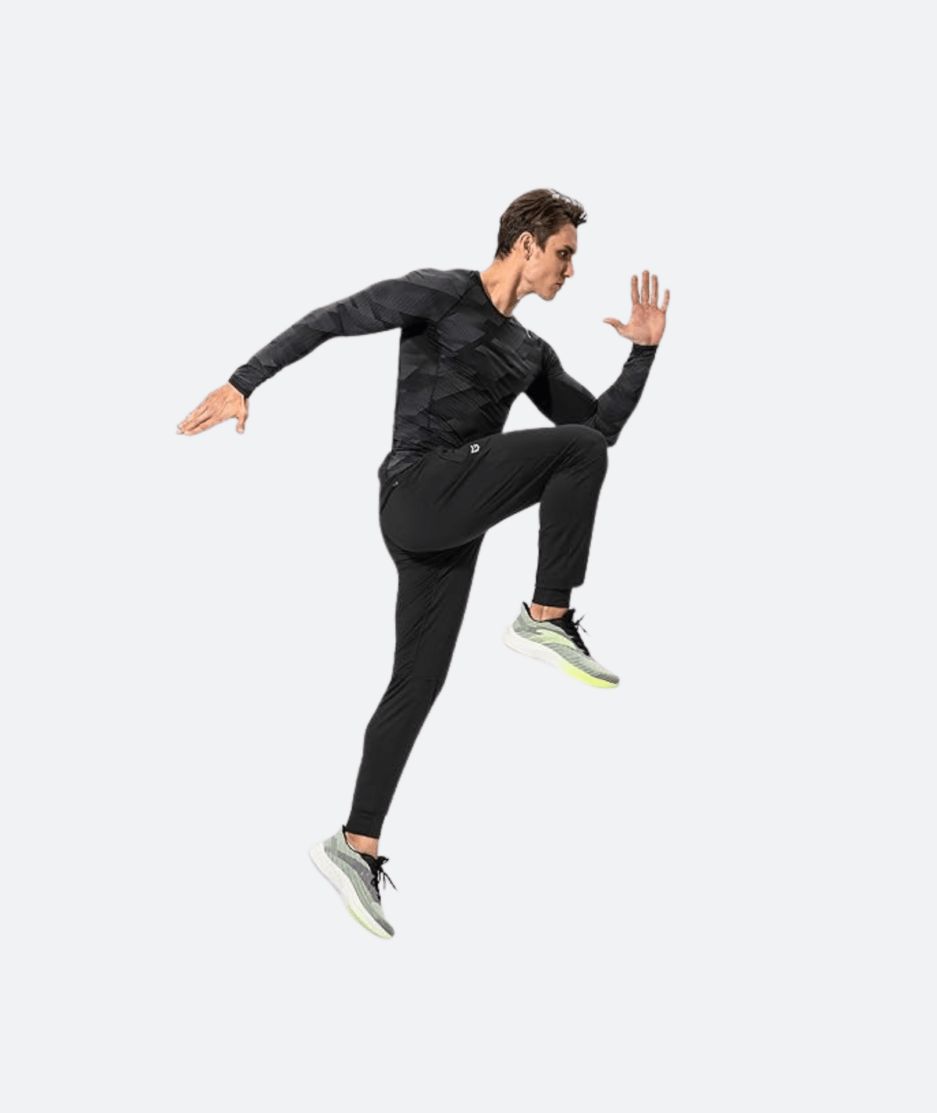 "Performance-Ready Men's Sweatpants with Zipper Pockets | Ideal for Soccer, Running, Workout"