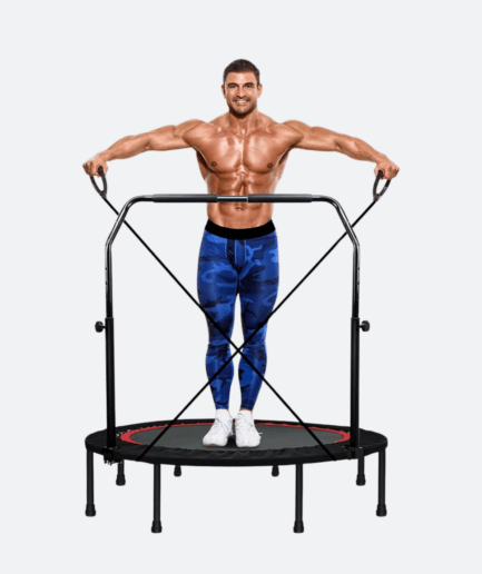 "RAVS Mini Trampoline: Foldable, Adjustable & Durable"